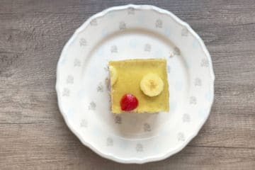 Bananowiec ciasto bananowe z galaretką